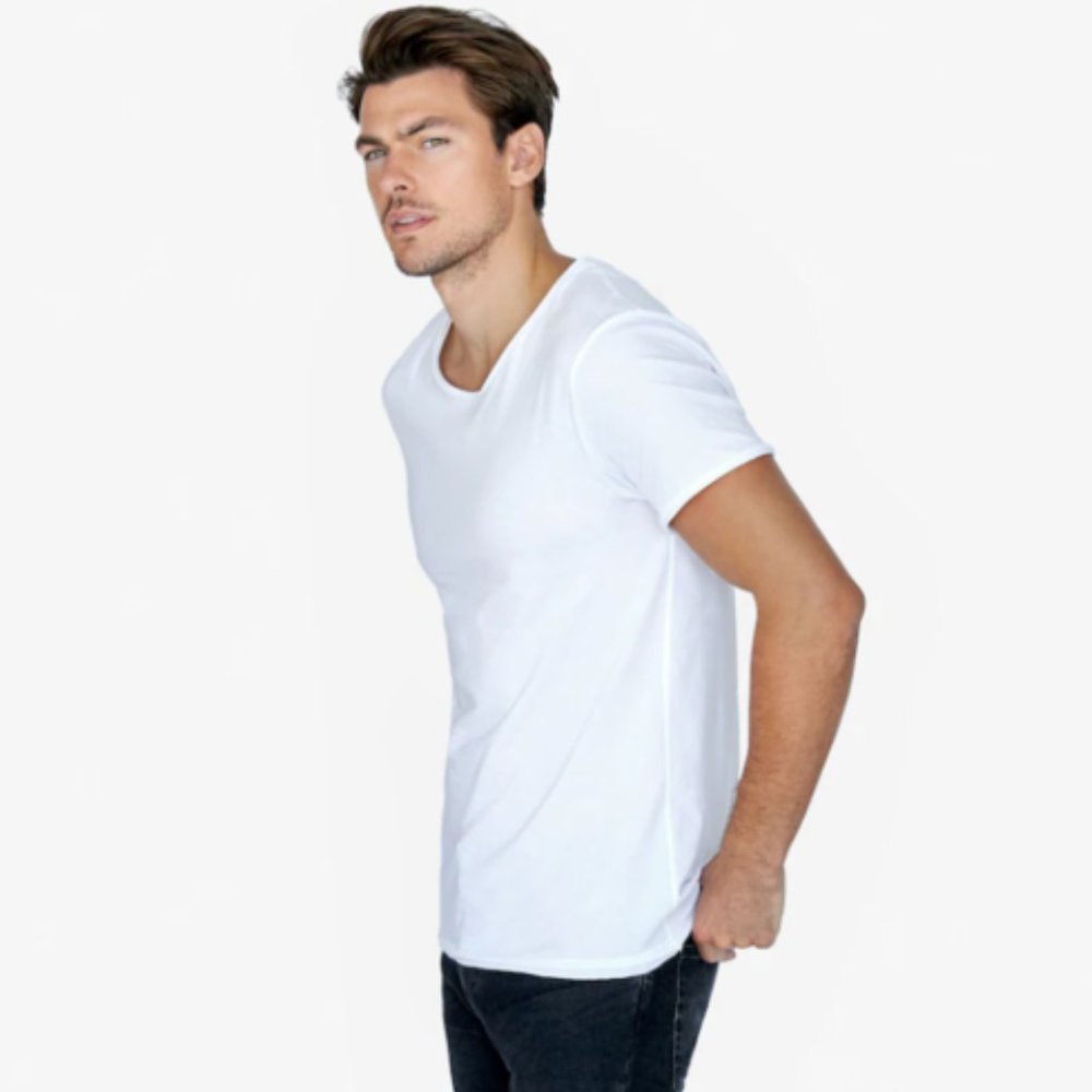 Relaxed Fit Crew Neck T-Shirt, White